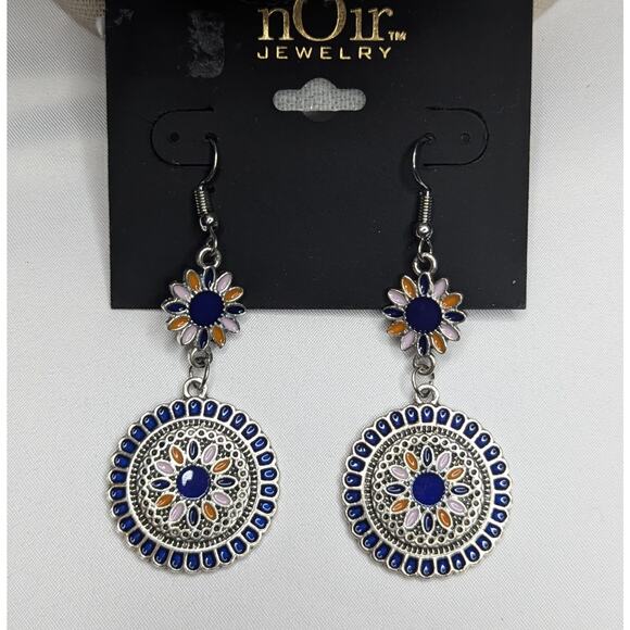 Flower Petal Boho Dangle Earrings by nOir - Picture 2 of 5